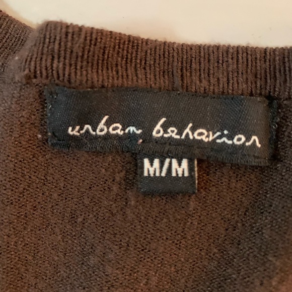 Brown crop knit sweater - Picture 4 of 5